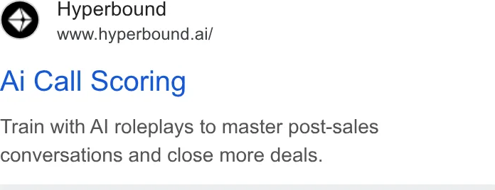 An ad Hyperbound is running