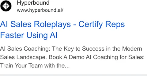 An ad Hyperbound is running