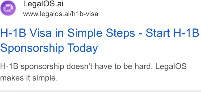An ad LegalOS is running