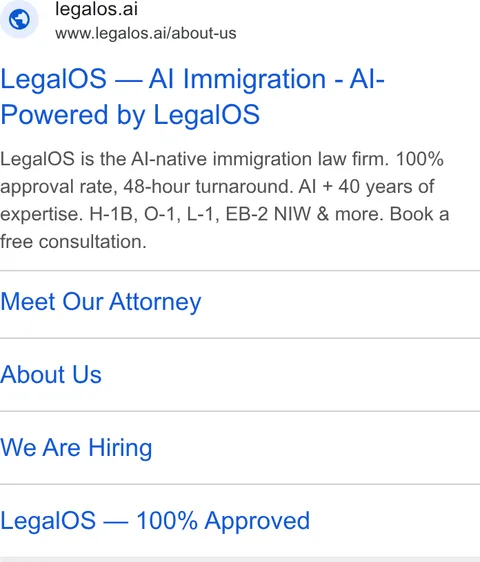 An ad LegalOS is running