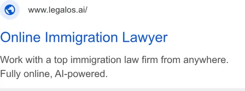 An ad LegalOS is running