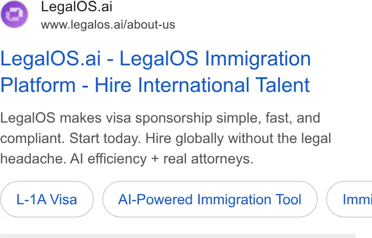 An ad LegalOS is running