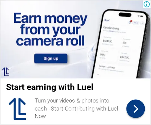 An ad Luel is running