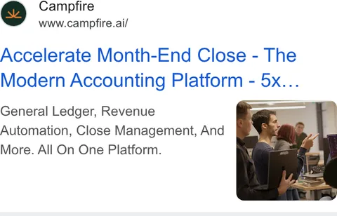 An ad Campfire is running