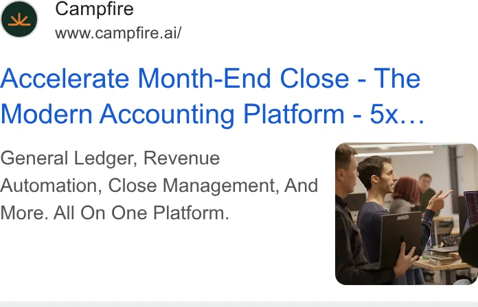 An ad Campfire is running