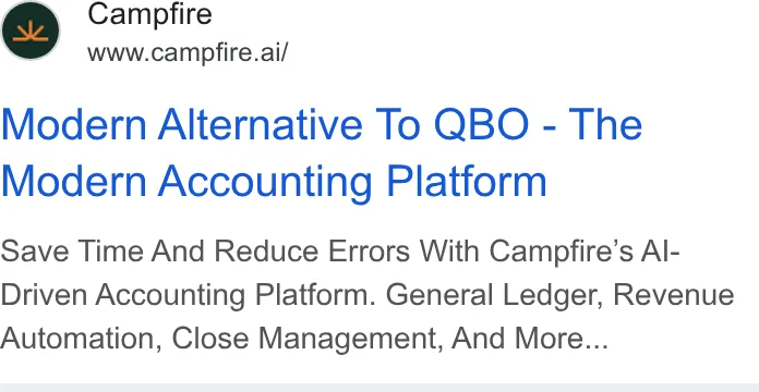 An ad Campfire is running