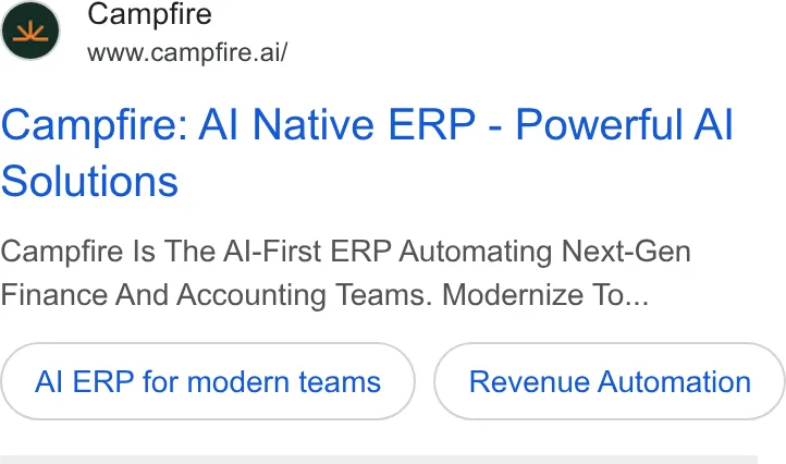 An ad Campfire is running