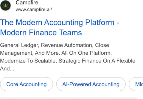 An ad Campfire is running
