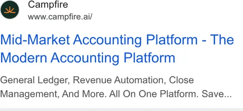 An ad Campfire is running