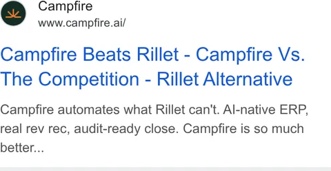 An ad Campfire is running