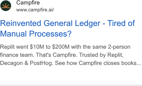 An ad Campfire is running