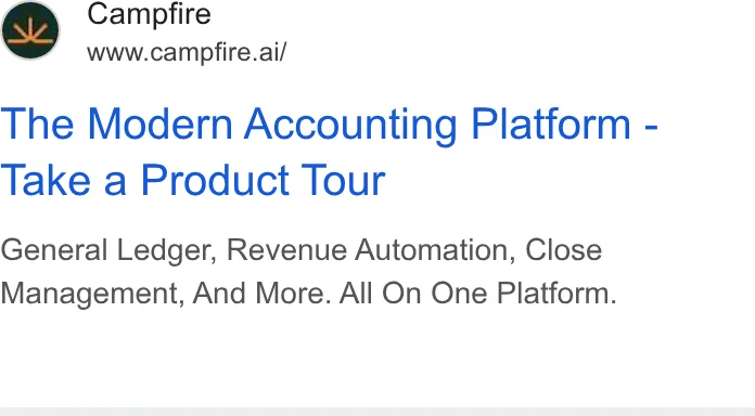 An ad Campfire is running