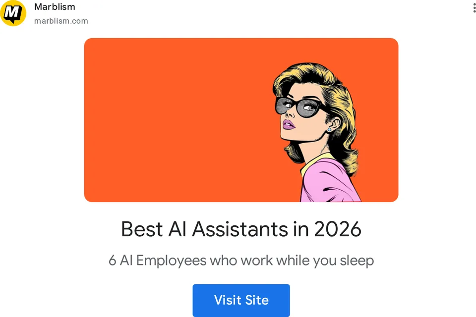 An ad Marblism is running