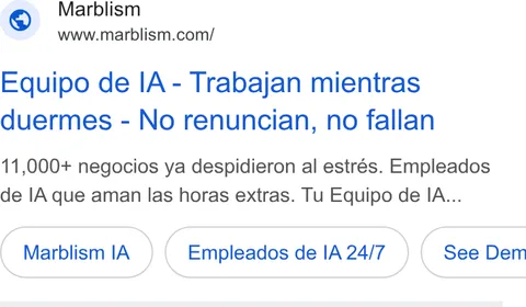 An ad Marblism is running