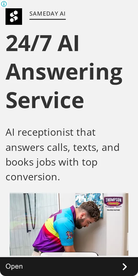 An ad Sameday is running