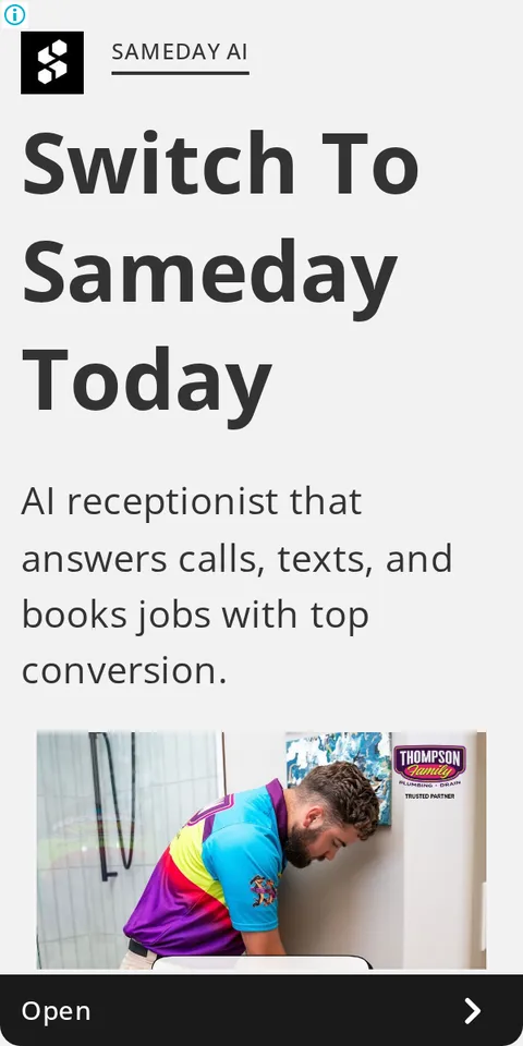 An ad Sameday is running