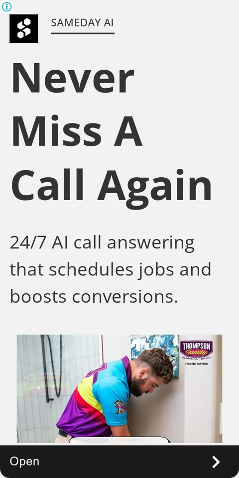 An ad Sameday is running