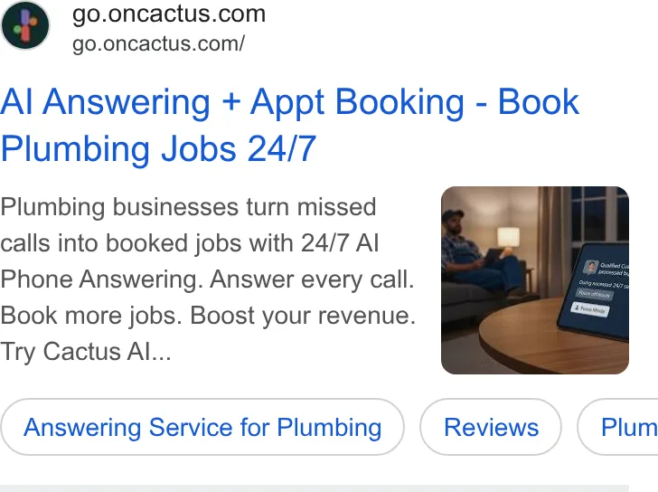 An ad Oncactus is running