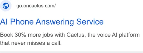 An ad Oncactus is running