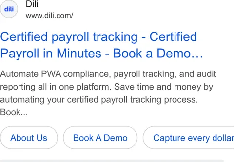 An ad Dili is running