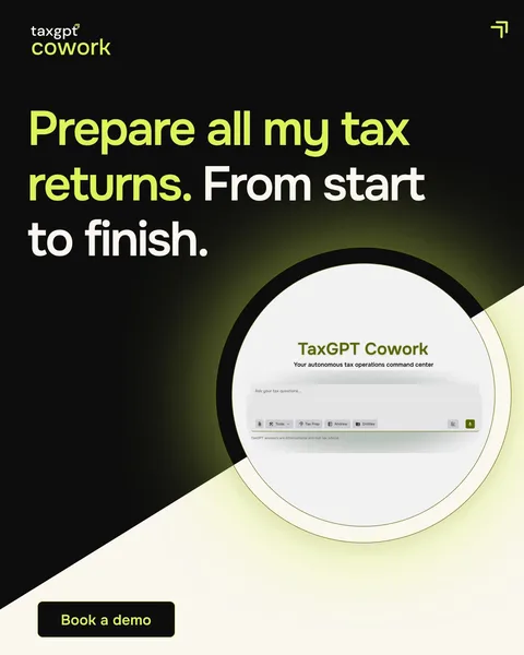 An ad TaxGPT is running