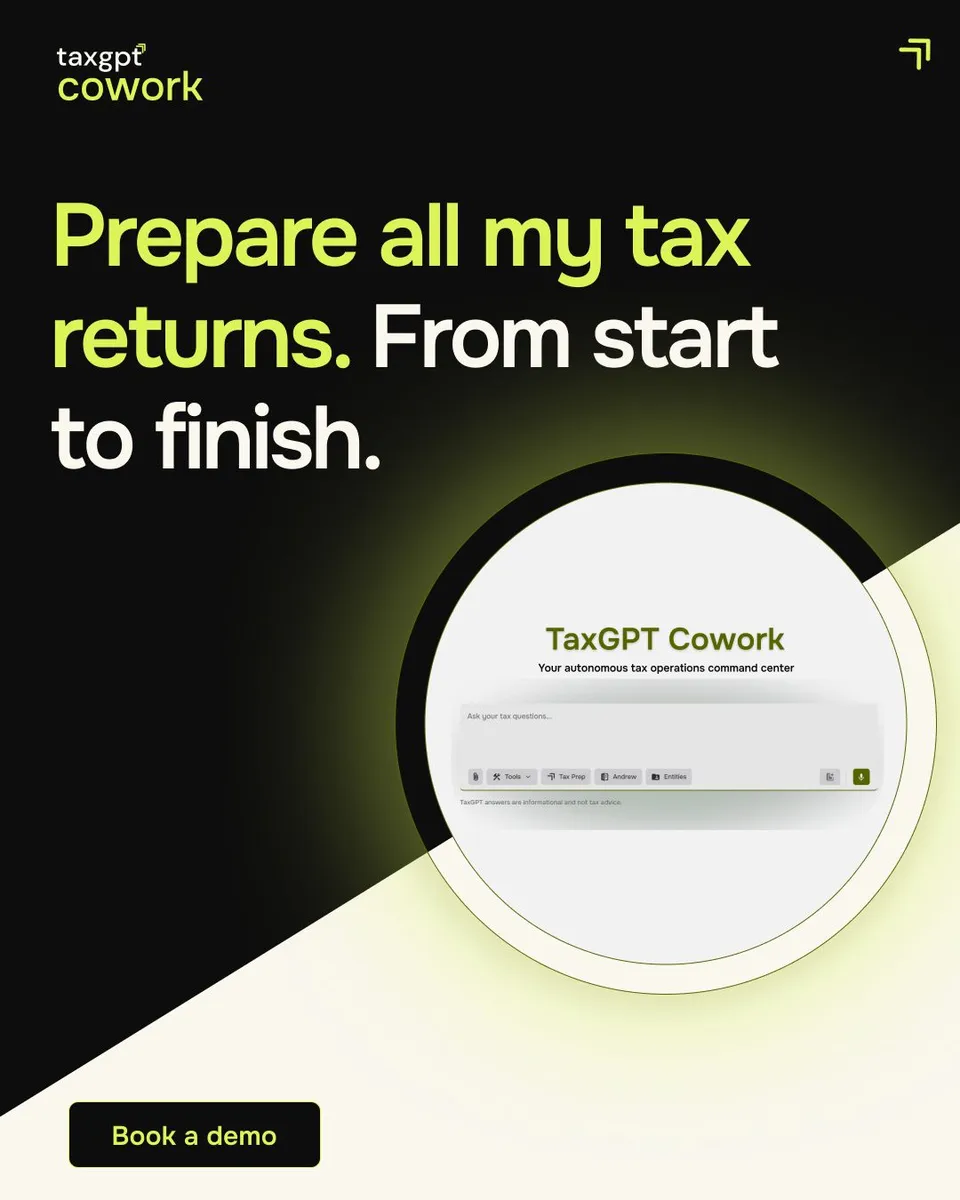 An ad TaxGPT is running