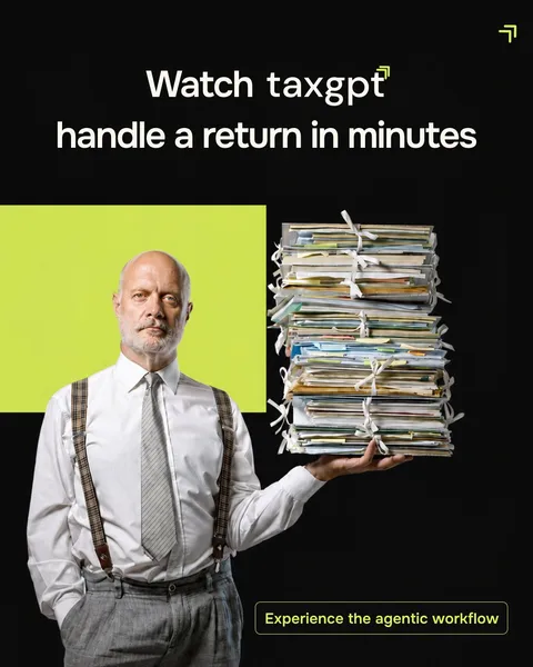An ad TaxGPT is running