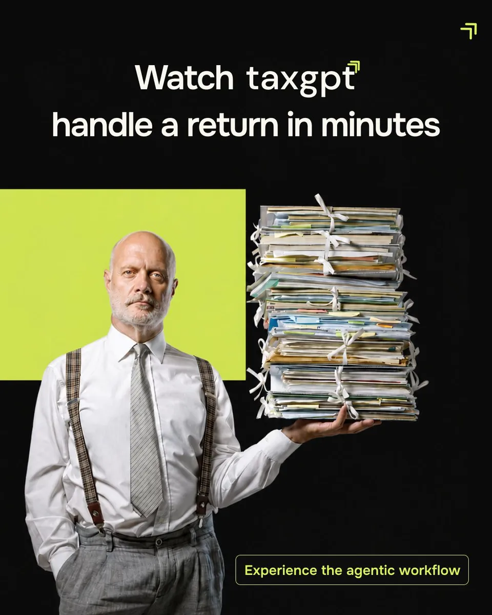 An ad TaxGPT is running
