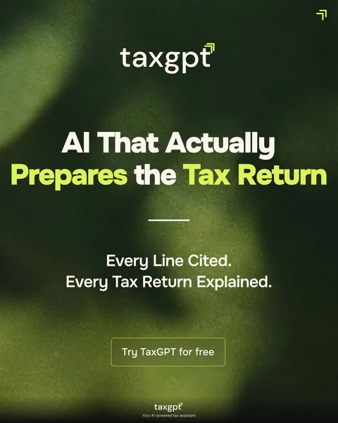 An ad TaxGPT is running