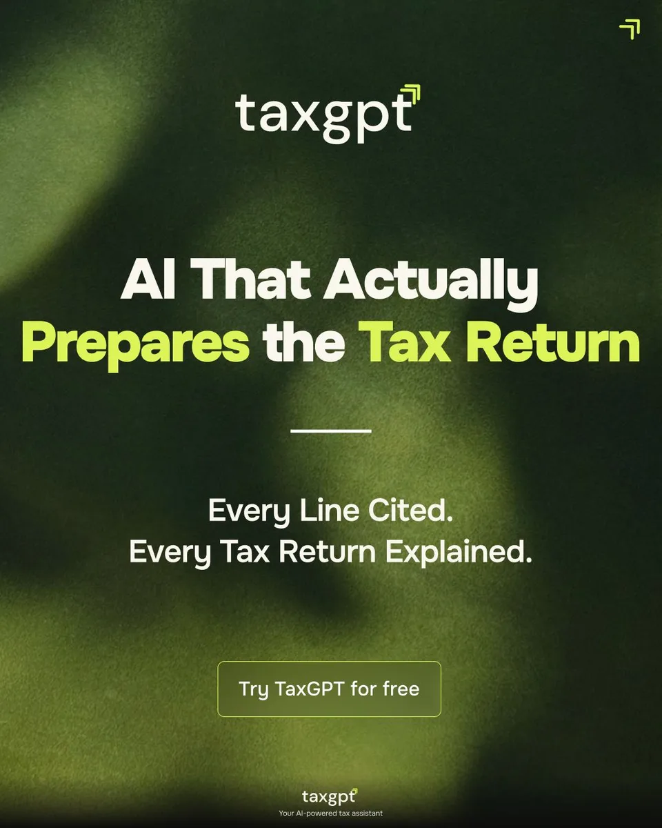 An ad TaxGPT is running