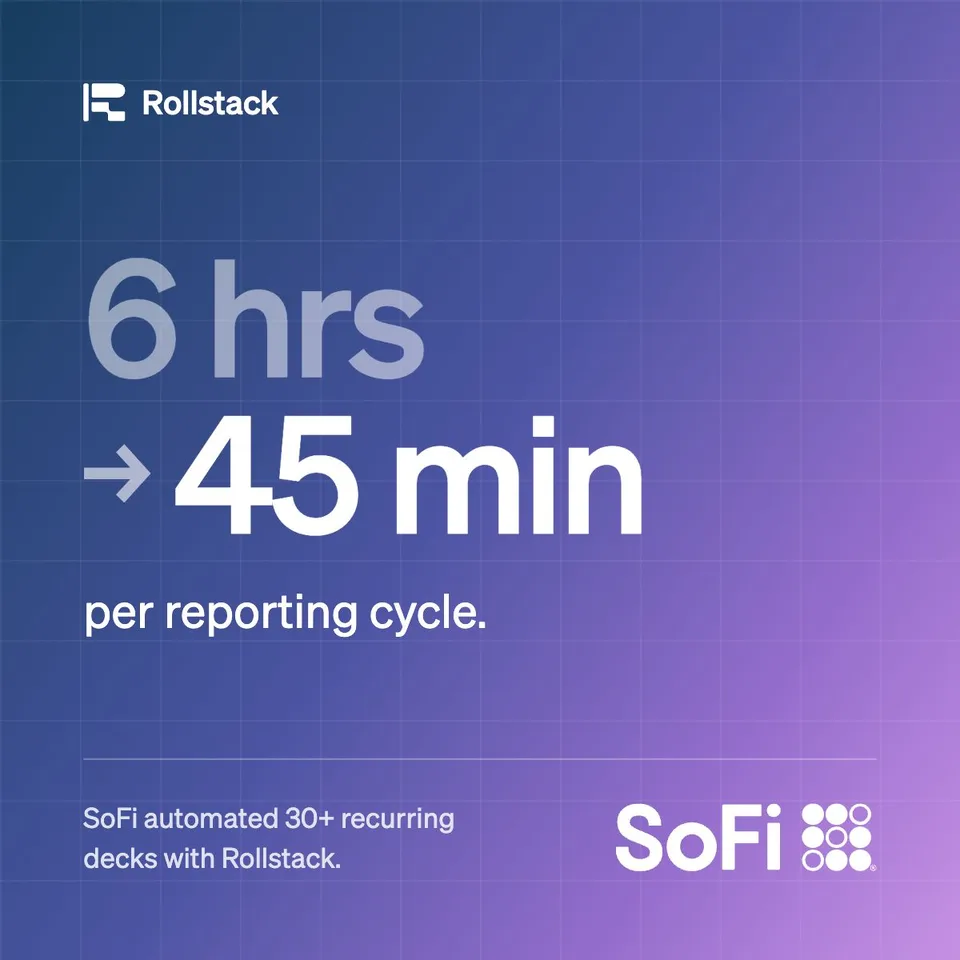 An ad Rollstack is running