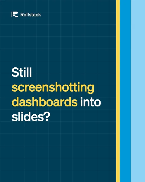 An ad Rollstack is running