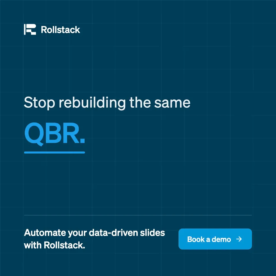 An ad Rollstack is running