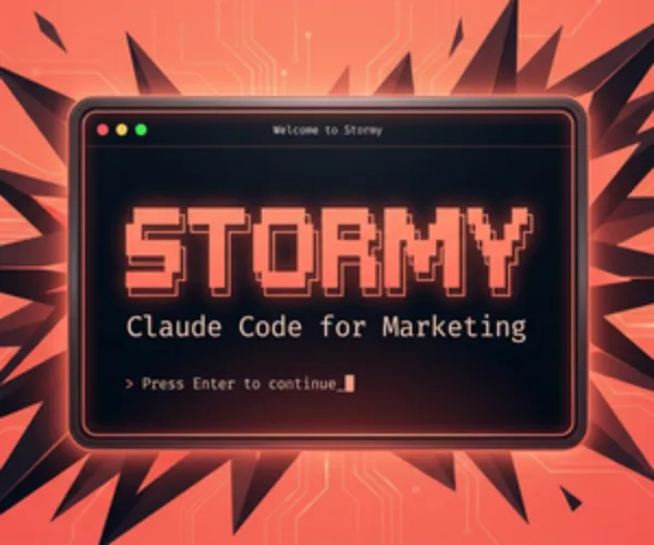 An ad STORMY is running