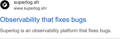An ad Superlog is running