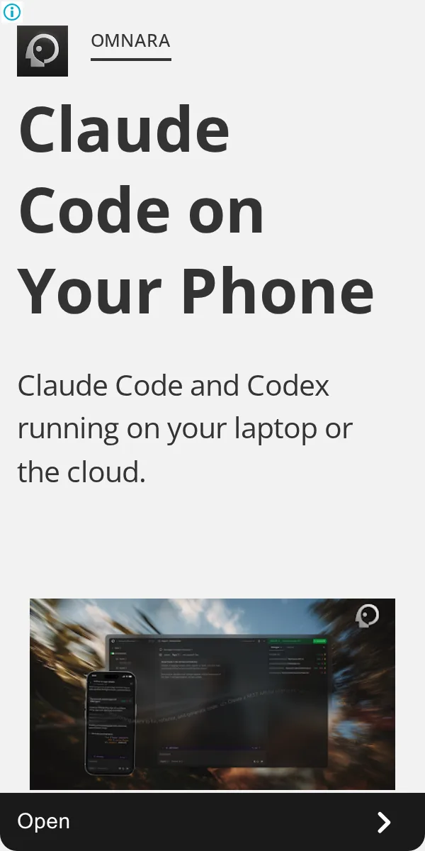 An ad Omnara is running