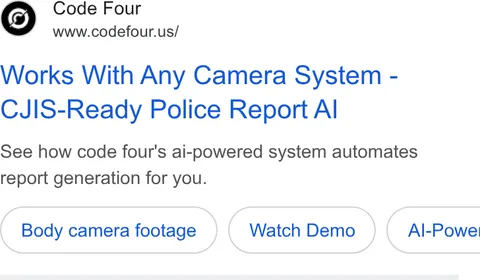 An ad Code Four is running