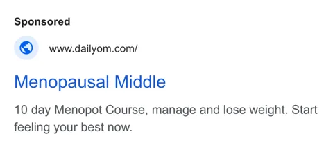 An ad Lose It! is running