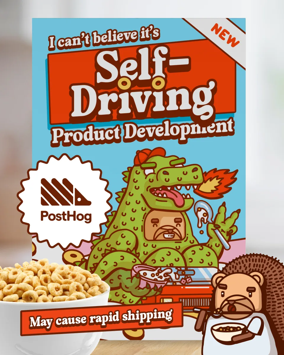 An ad Posthog is running