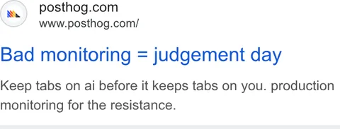 An ad Posthog is running