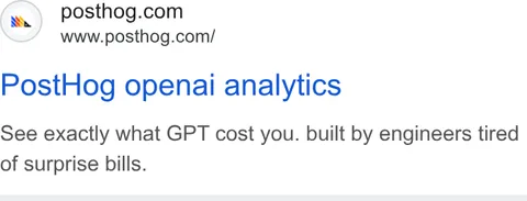 An ad Posthog is running