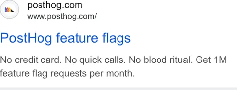 An ad Posthog is running