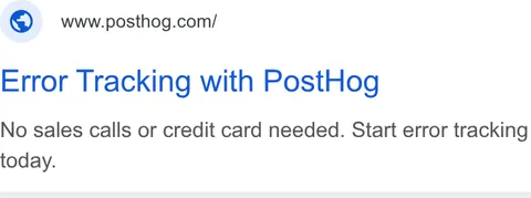 An ad Posthog is running