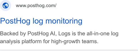 An ad Posthog is running
