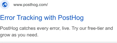 An ad Posthog is running