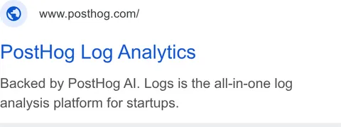 An ad Posthog is running