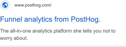 An ad Posthog is running