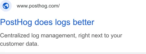 An ad Posthog is running