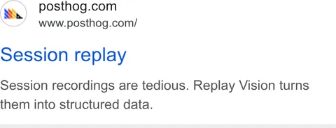 An ad Posthog is running