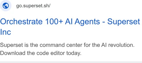 An ad Superset is running